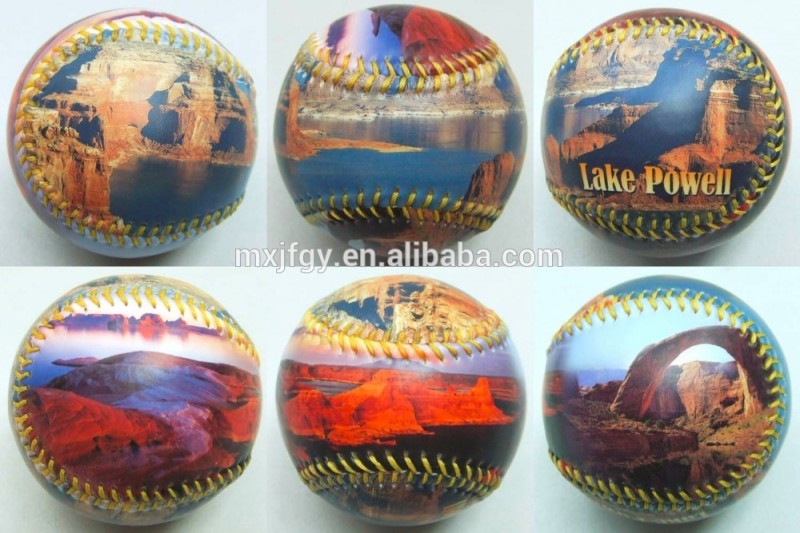 9 "安いpvc合成レザーカバーコルクコアプロモーション景品記念品oemカスタマイズされたロゴ写真野球ボール-野球、ソフトボール用品問屋・仕入れ・卸・卸売り