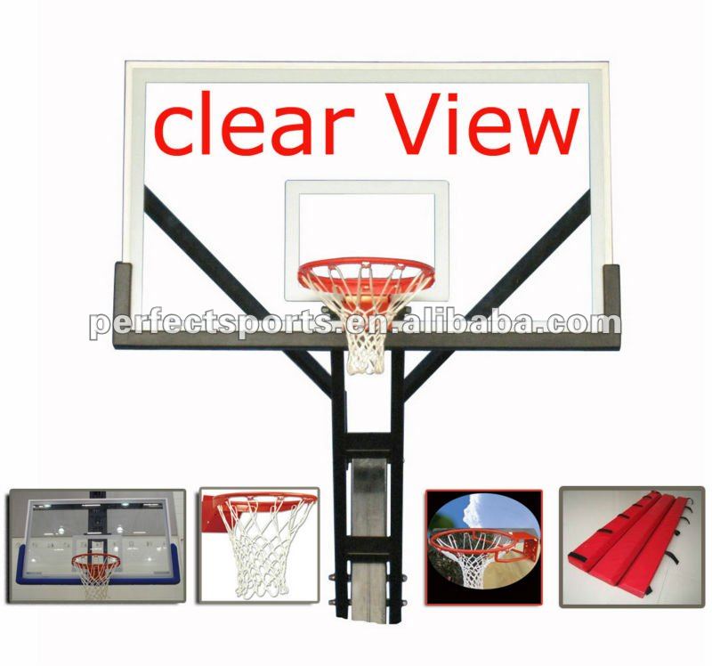 バスケットボールのフープパワードコーティング鋼inground/が立つ-バスケットボール用品問屋・仕入れ・卸・卸売り