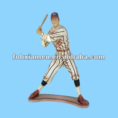 装飾樹脂カスタム野球プレーヤー像-野球、ソフトボール用品問屋・仕入れ・卸・卸売り