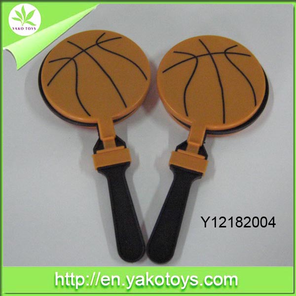 バスケットボールの形をしたプラスチックhandclapper-応援グッズ問屋・仕入れ・卸・卸売り