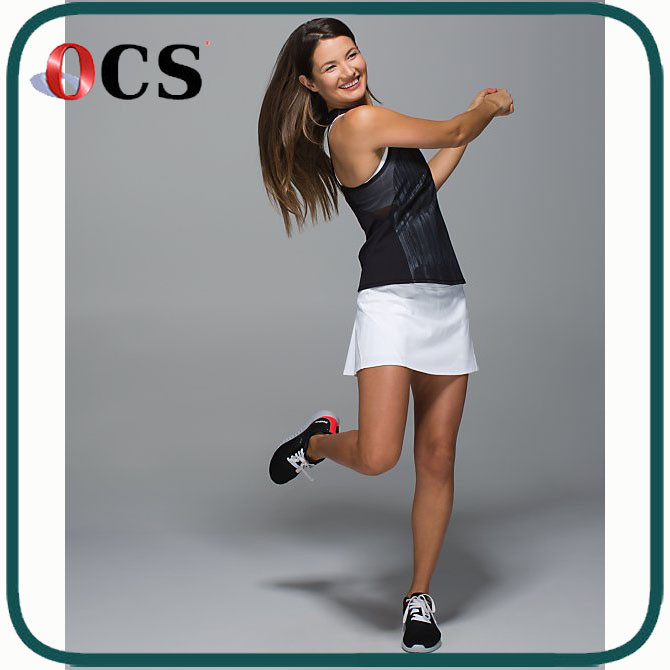 ocs2015テニスの新しい設計女性のトップとスカートファッショナブルなテニスのドレス夏のテニスウェアセット-テニスウェア問屋・仕入れ・卸・卸売り