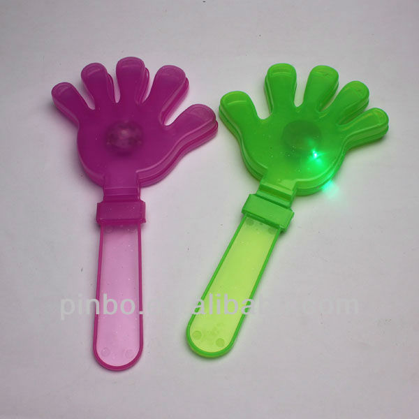 のプラスチックを使用して手の拍子木-応援グッズ問屋・仕入れ・卸・卸売り