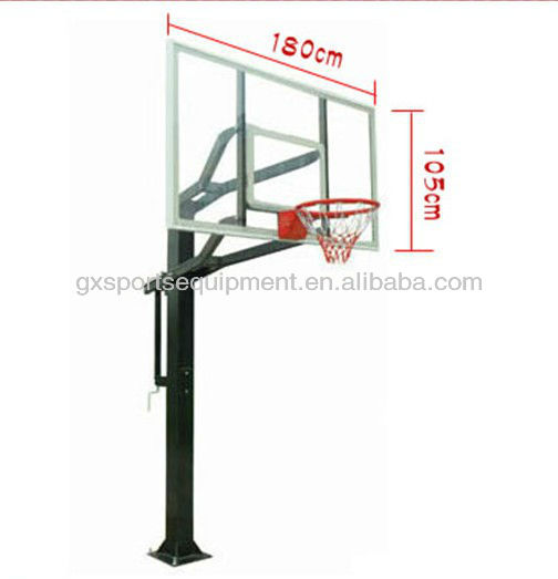 用スクールinground調節可能なバスケットボールフープ/スタンド-バスケットボール用品問屋・仕入れ・卸・卸売り