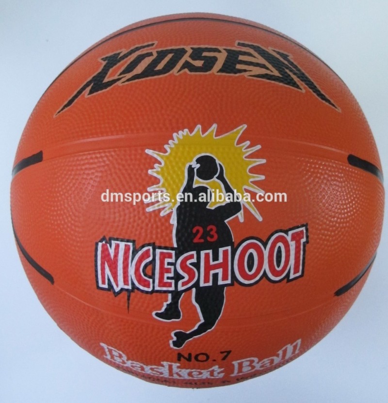オレンジ色のプリントバスケットボールの大きさxidsen7,8パネル、 公式のサイズと重量、 素敵な撮影-バスケットボール用品問屋・仕入れ・卸・卸売り