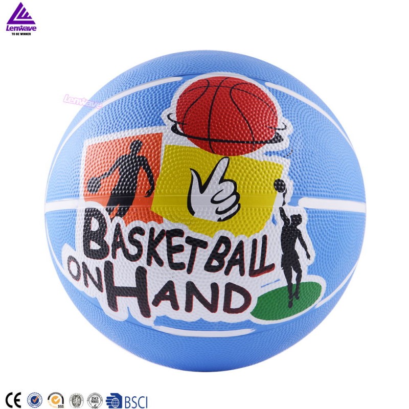 Lenwaveブランド高品質サイズ7ゴムバスケットボール、公式標準ゴムバスケットボール、カラフルなバスケットボール-バスケットボール用品問屋・仕入れ・卸・卸売り