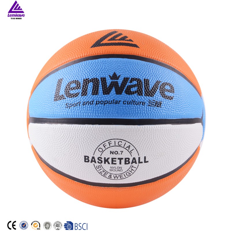 Lenwave最新スタイル高品質耐久性ゴムブランドバスケットボール-バスケットボール用品問屋・仕入れ・卸・卸売り