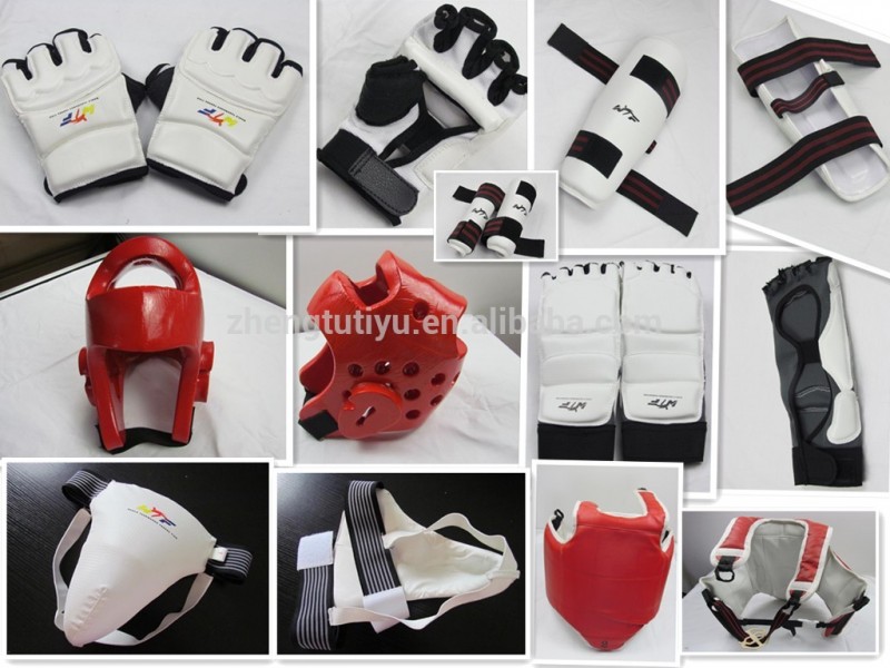 テコンドー機器股間ヘッドアームすね足の甲ガードプロテクターヘルメットの箱の手手袋-武道、格闘技用品問屋・仕入れ・卸・卸売り