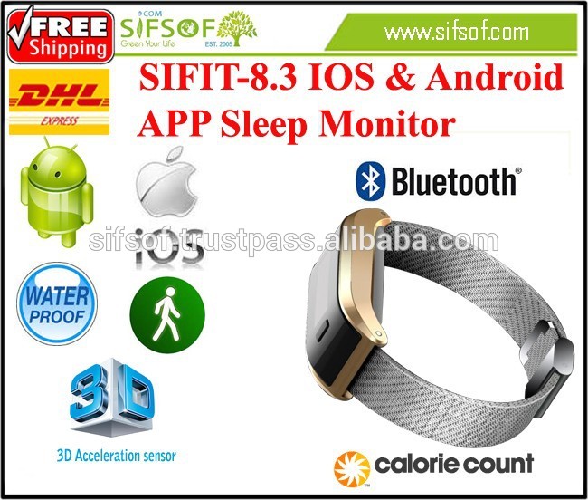 SIFIT-8.3 iosとandroidアプリ睡眠モニター。フィットネス歩数計。iosとandroidアプリ睡眠モニター。-万歩計問屋・仕入れ・卸・卸売り