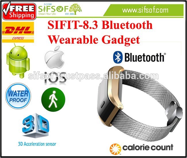 SIFIT-8.3 bluetoothウェアラブルガジェット。リストバンド歩数計。ウェアラブルガジェットbluetooth。フィットネスブームバンドスマート-万歩計問屋・仕入れ・卸・卸売り