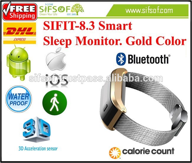 SIFIT-8.3スマートbluetooth睡眠モニター歩数計。フィットネスブレスレット活動トラッカー。スマート睡眠モニター。手順カウンター。-万歩計問屋・仕入れ・卸・卸売り