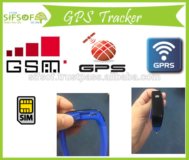 SIFIT-2.7 gprs活動トラッカー、gprsブレスレット、gsm送信データにサーバ経由gsm。-万歩計問屋・仕入れ・卸・卸売り