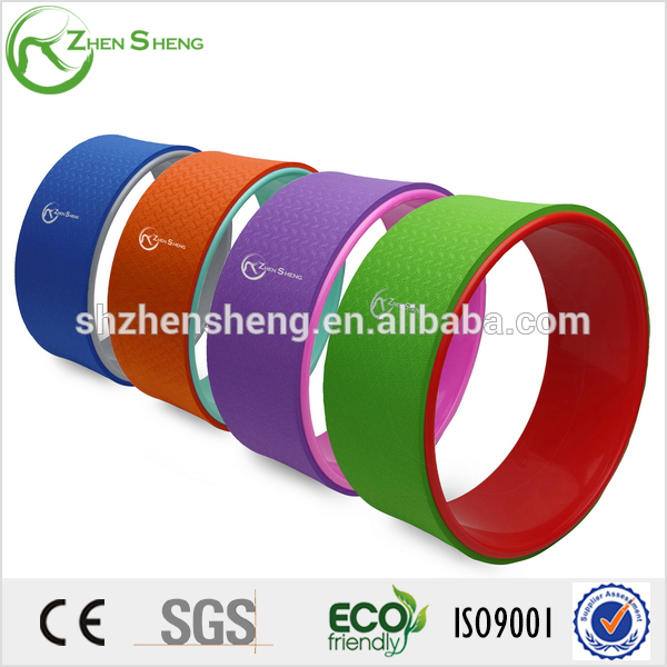 上海zhensheng最新ヨガホイール付きロゴ利用できる、異なる色のための選択-体操用品問屋・仕入れ・卸・卸売り