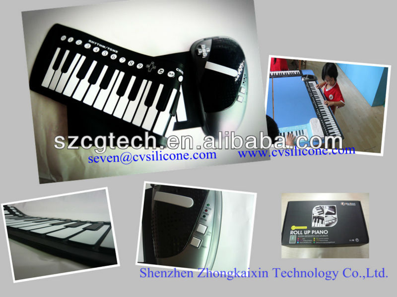 ベストセラー!! ロールアップピアノ、 シリコーンピアノ、 柔軟なピアノ、 61鍵、 楽器、 教育玩具-電子オルガン問屋・仕入れ・卸・卸売り