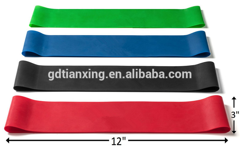 alibabaの12インチラテックス弾性ループエクササイズ用の抵抗バンドロゴ付き-その他フィットネス、ボディービル用品問屋・仕入れ・卸・卸売り