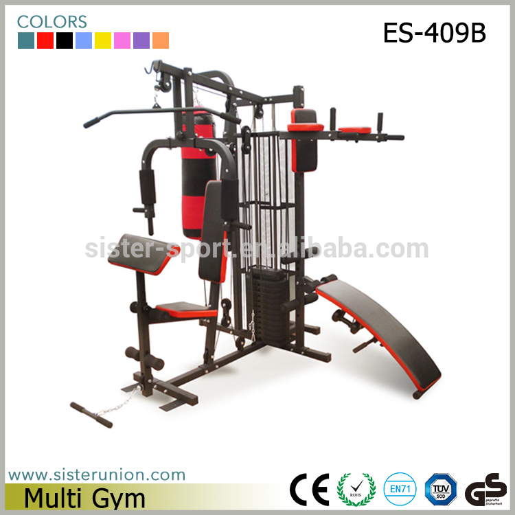 多目的筋力トレーニングフィットネスequipment/ホームジムトレーニングのルーチン/withes-409bベンチとパンチングバッグ-ジム用設備問屋・仕入れ・卸・卸売り