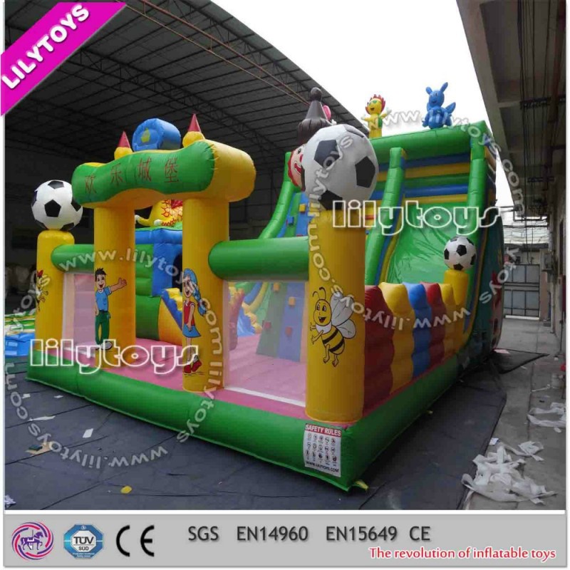 中国の遊園地のおもちゃ、 子供インフレータブル遊び場gamsのコンボバウンサーとのスライドは、-屋外用遊具問屋・仕入れ・卸・卸売り
