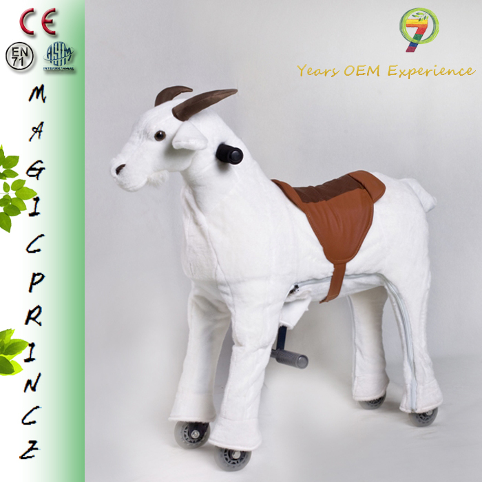 (En71 & astm & ce) 〜 (合格!!) 〜 マジック王子ぬいぐるみ移動動物玩具 馬の車輪の上で モール-問屋・仕入れ・卸・卸売り