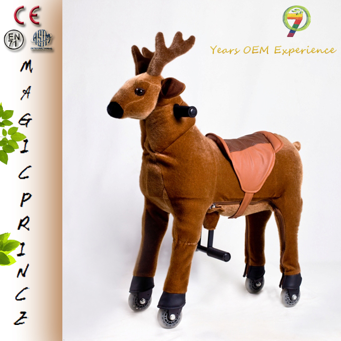 (En71 & astm & ce) 〜 (合格!!) 〜 マジック王子ぬいぐるみ移動動物馬 乗馬玩具で車輪用キッド で ポート大連中国-問屋・仕入れ・卸・卸売り