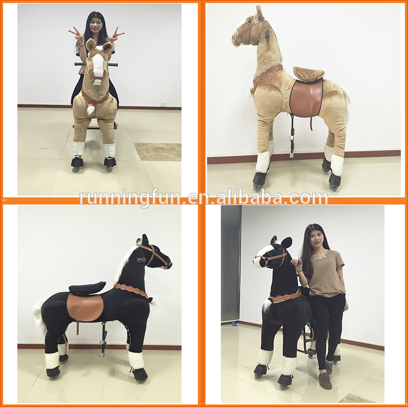 トップ販売ce乗馬ぬいぐるみウォーキングメカニカル馬のおもちゃ、おもちゃに乗る馬子供のため、ロッキング馬大人-動物型ライディングトイ問屋・仕入れ・卸・卸売り