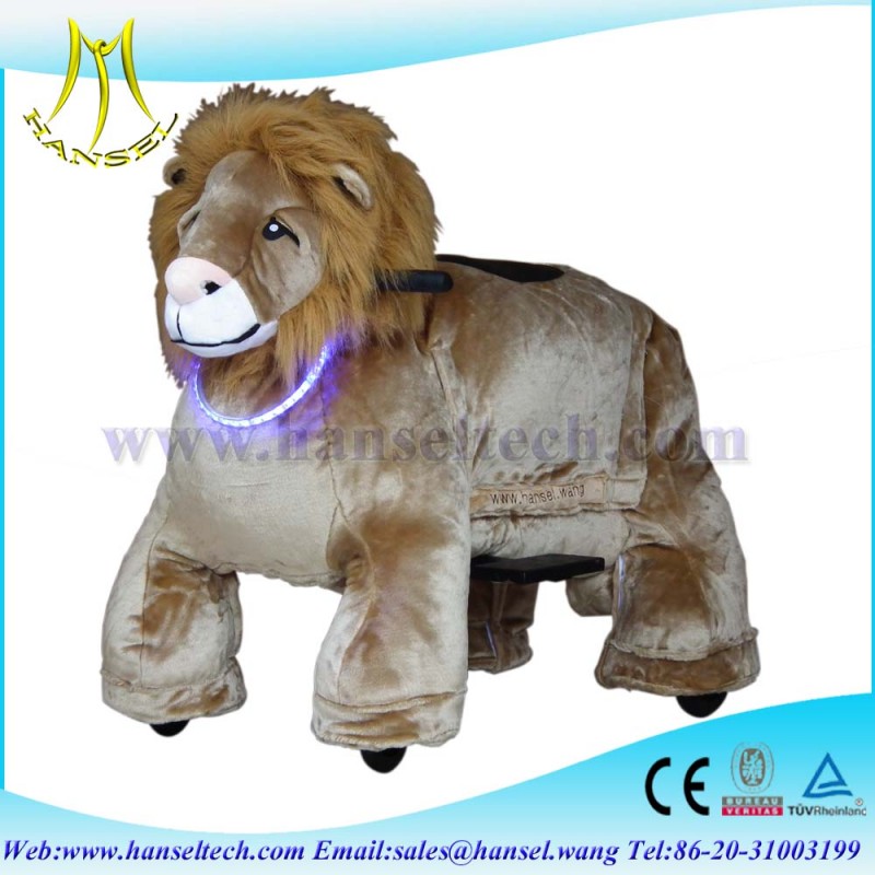 hansel駆動可能な子供の電子おもちゃの毛皮で覆われた動物のおもちゃの車に乗って-詰められてフラシ天の動物問屋・仕入れ・卸・卸売り