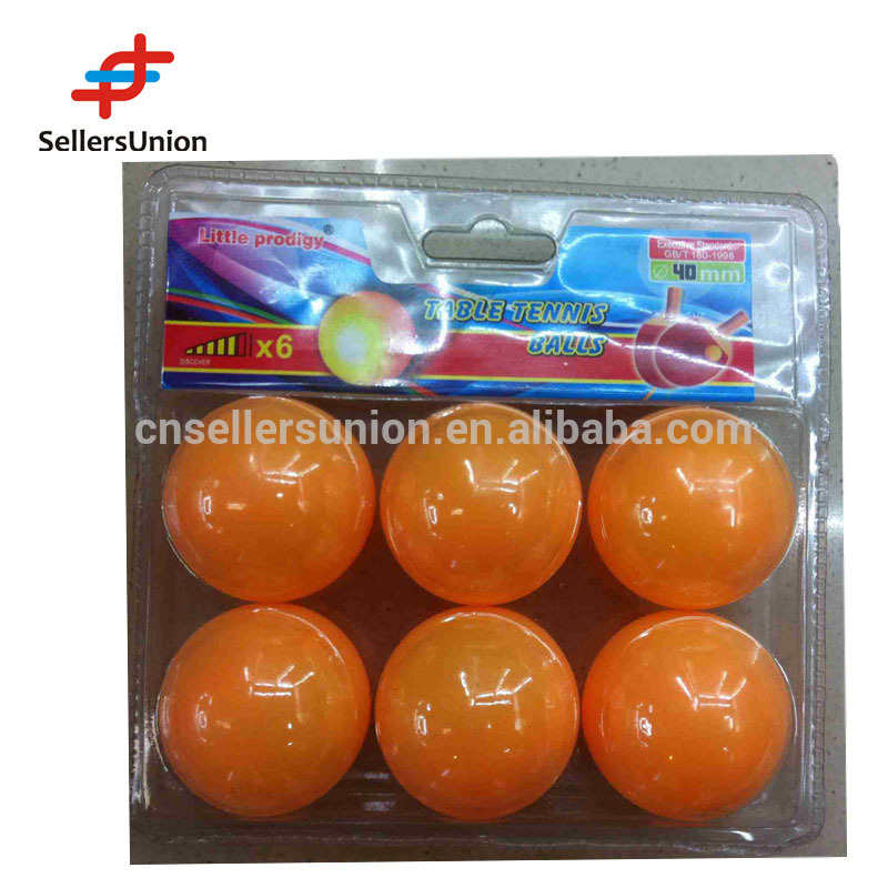 オレンジ6個2015熱い販売のping- ピンポン$1.0ボールセット-卓球ボール問屋・仕入れ・卸・卸売り