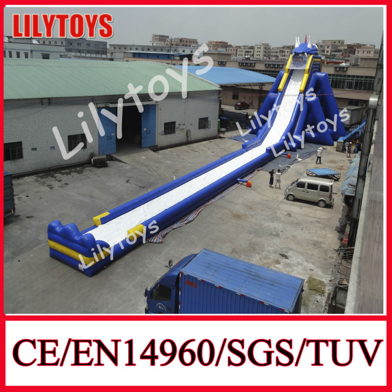 インフレータブルウォータースライドカバはlilytoys/巨大なインフレータブル大人のためのウォータースライド-空気式遊具問屋・仕入れ・卸・卸売り