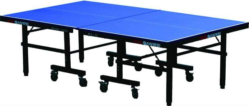 専門のSanweiの卓球のテーブル: TA-10は折る移動可能なタイプを選抜する-卓球台問屋・仕入れ・卸・卸売り