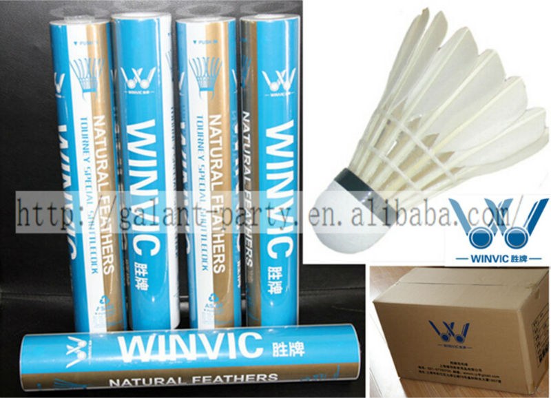 Class A Natural Goose Feather OEM Badminton Tournament Shuttlecock (12-pk)-シャトルコック問屋・仕入れ・卸・卸売り