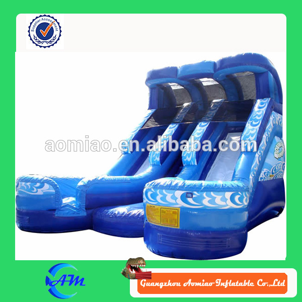 青い巨大なインフレータブルウォータースライド販売のためのクリアランス-滑り台問屋・仕入れ・卸・卸売り