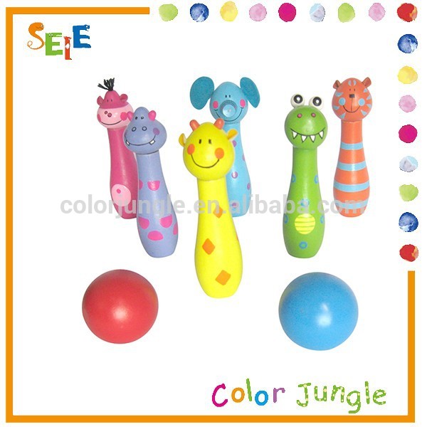 ボウリングボール子供、 スタイルの子供たち木のおもちゃの動物面白いボウリングボールセット-ボーリング問屋・仕入れ・卸・卸売り