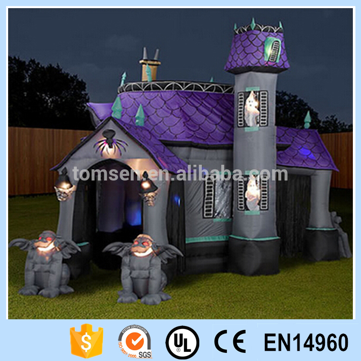屋外ハロウィーンのインフレータブルお化け屋敷の光の装飾-空気式遊具問屋・仕入れ・卸・卸売り