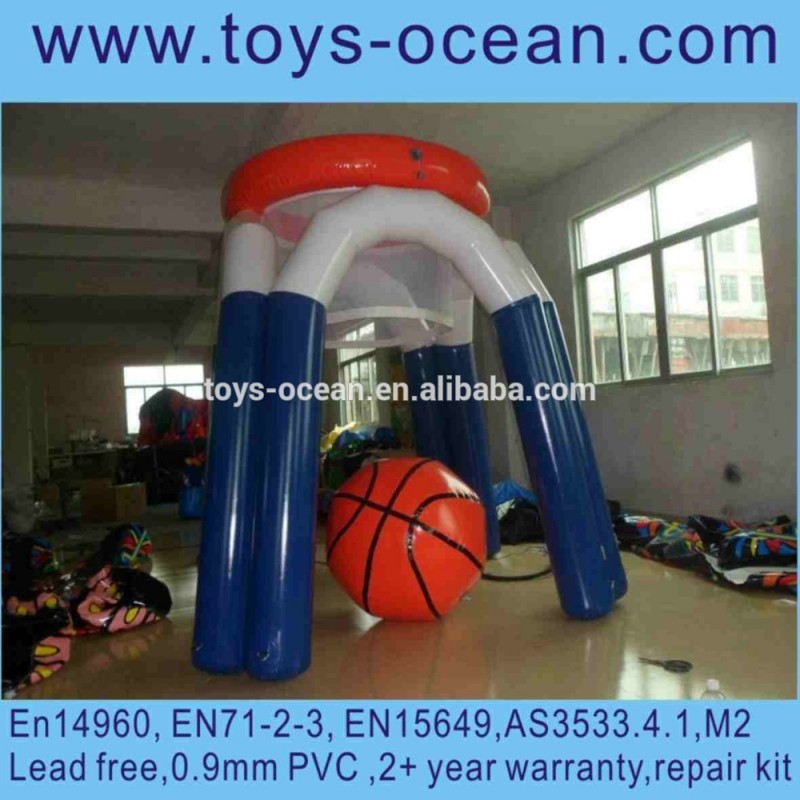 水ゲームインフレータブルバスケットボールフープ、 フローティングウォータースポーツゲーム、 湖空気で膨らます水ゲーム-水上遊具問屋・仕入れ・卸・卸売り
