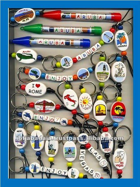 記念品Keychainの記念品のペン、記念品はKeychainの記念品によってに玉を付けられたペン玉を付けた-記念品問屋・仕入れ・卸・卸売り