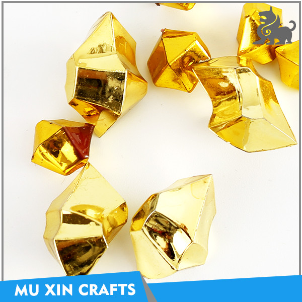 小さな安いプラスチックきらめくゴールドカラー宝石個用装飾-ボードゲーム問屋・仕入れ・卸・卸売り