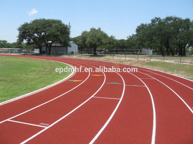 学校&スタジアム屋外スポーツポリウレタンアスレチックゴムランニングトラックスーツ合成ランニングトラックスーツ表面レースフローリング材料-人工芝、スポーツ施設用フローリング問屋・仕入れ・卸・卸売り
