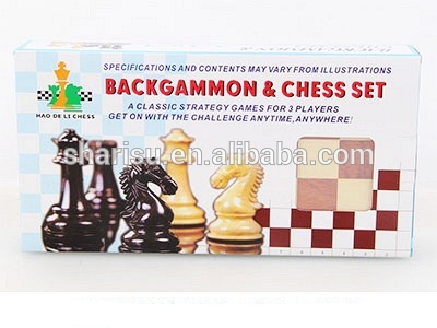 知育玩具プレイボードバックギャモンセット木製チェスゲーム-チェス問屋・仕入れ・卸・卸売り
