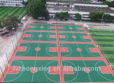 ホット販売合成バドミントン裁判所フローリング/ multiused床中国製-人工芝、スポーツ施設用フローリング問屋・仕入れ・卸・卸売り