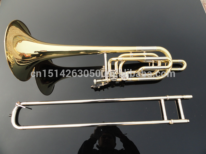 TB-G05天津楽器高品質真鍮トロンボーンbb/fトロンボーンダブルピストン低音トロンボーン-トロンボーン問屋・仕入れ・卸・卸売り