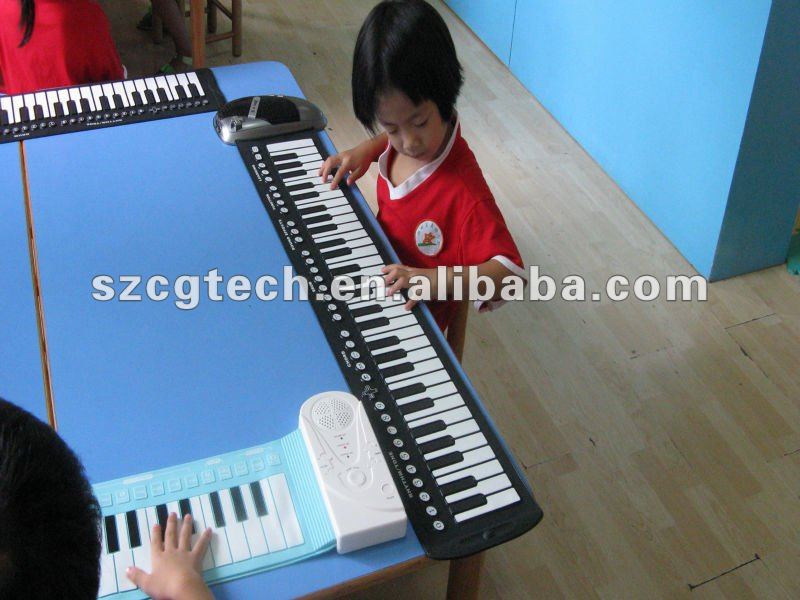 ポータブルピアノ61鍵、 ハンドロールピアノ、 教育楽器のミュージカルクラス-ピアノ問屋・仕入れ・卸・卸売り