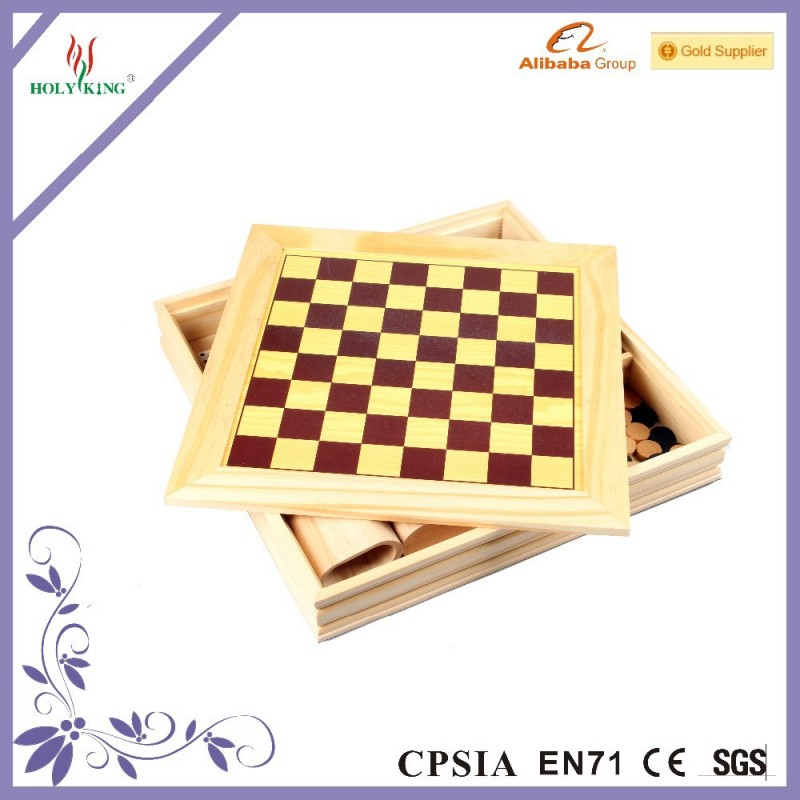 木製テーブルチェスゲームのセットで複数のゲーム1セット-チェス問屋・仕入れ・卸・卸売り