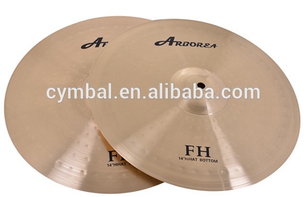 人気のある真鍮シンバル、 熱い- 販売fhシリーズ14'' hihat練習シンバル-シンバル類問屋・仕入れ・卸・卸売り