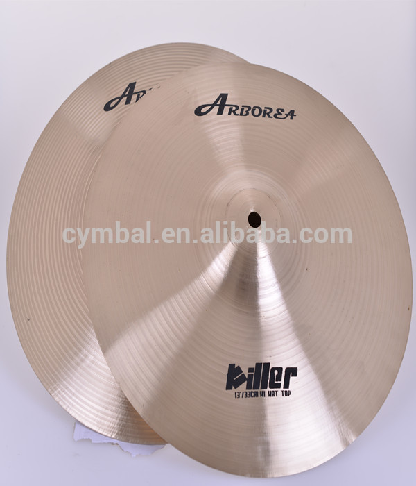 100％手作り13" hihat販売上のシンバル/arboreaシンバル-シンバル類問屋・仕入れ・卸・卸売り