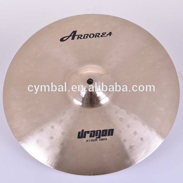 高品質b20効果シンバル、 ドラゴンパール研磨14" クラッシュシンバル-シンバル類問屋・仕入れ・卸・卸売り