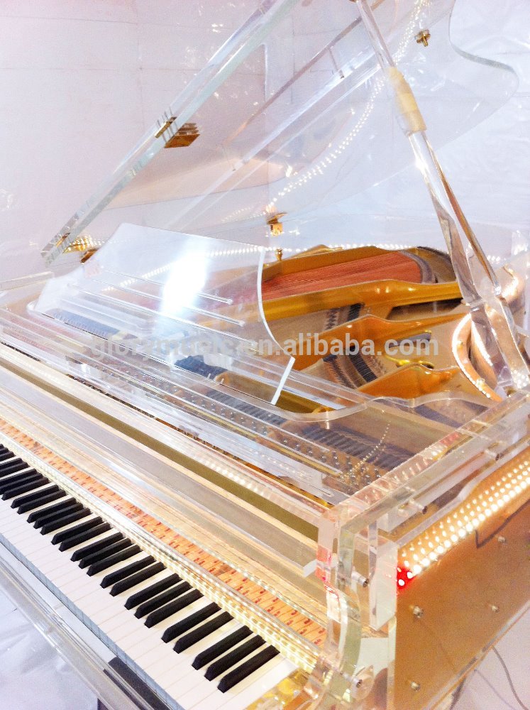 [Chloris]ハイグレード透明クリスタルグランドピアノ、クリアガラスアクリルグランドピアノHG-190A-ピアノ問屋・仕入れ・卸・卸売り