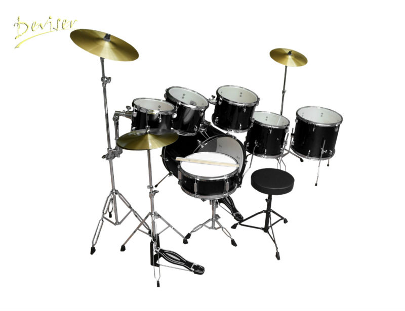 黒安いドラムの楽器ドラムセット楽器の工場-ドラム問屋・仕入れ・卸・卸売り