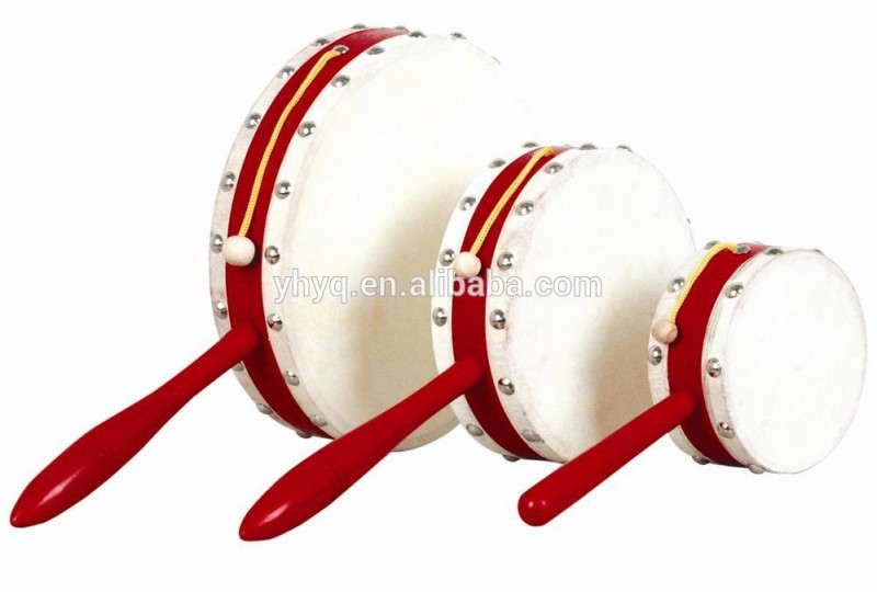 木のおもちゃ楽器打楽器ガラガラドラムハンドドラム-ドラム問屋・仕入れ・卸・卸売り