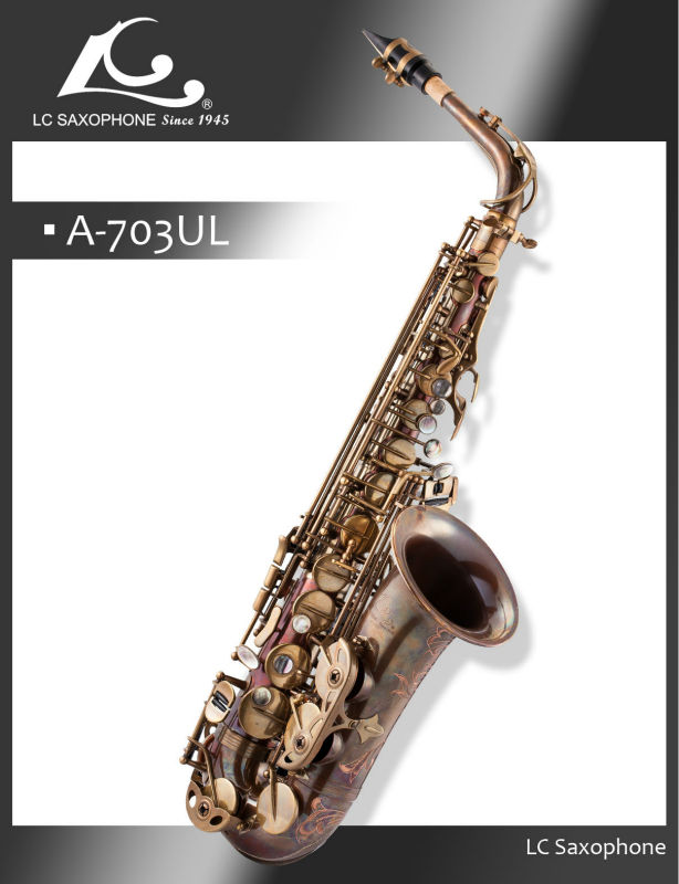台湾優秀2014年lca-703ul98％プロのサックスアルトサックス赤い銅-サックス問屋・仕入れ・卸・卸売り