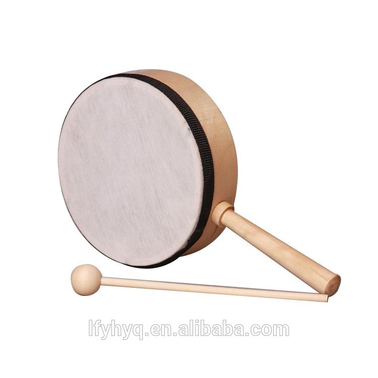 シングルヘッドの楽器ドラムパーカッション木製手作りシープスキンハンドル付きドラム-ドラム問屋・仕入れ・卸・卸売り