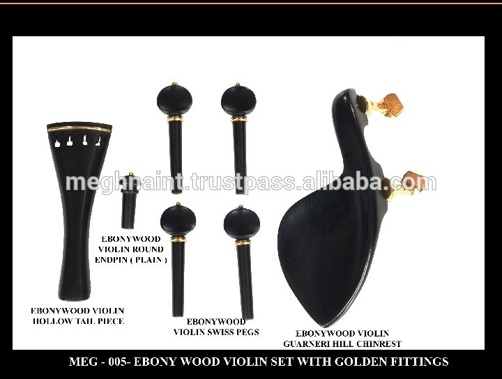 バイオリン アクセサリー セット で ebonywood で ゴールド継手MEG-005 。-その他楽器、付属品問屋・仕入れ・卸・卸売り