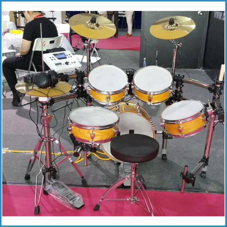 折りたたみ式スタンド16*2lcdモジュールe- ドラムキット、 電子ドラム王位とヘッドフォン付き、 フルセットデジタルドラムセット-ドラム問屋・仕入れ・卸・卸売り